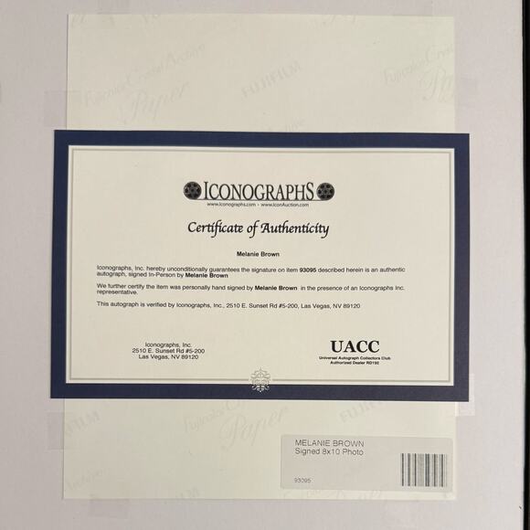 Mel B Spice Girls Melanie Brown Autographed Framed Photo 14x17 COA Iconographs - Picture 5 of 7